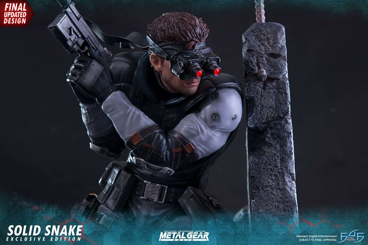 El prototipo de la figura de Solid Snake de Fist 4 Figures sufre algunos cambios