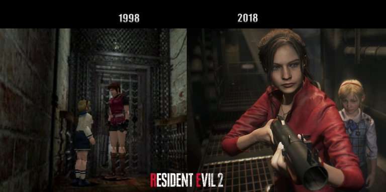 Capcom comparte nuevas imágenes comparando el nuevo Resident Evil 2 con el original