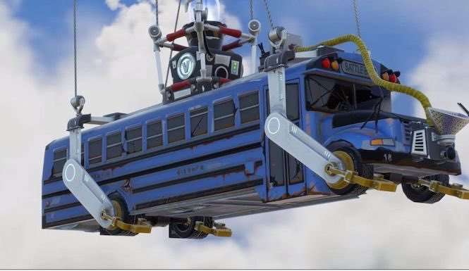 El autobús de Fortnite sobrevolará la isla más rápido