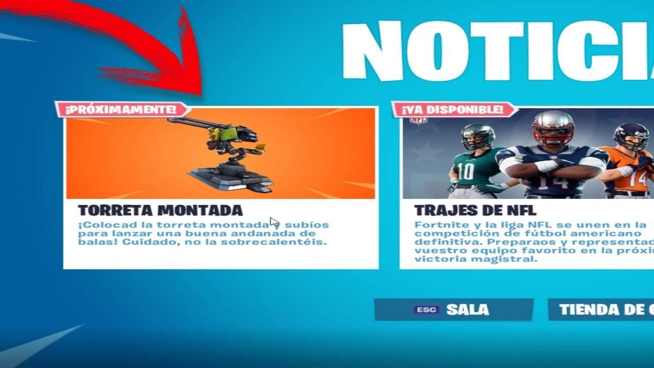 Llegan a Fortnite las torretas montadas