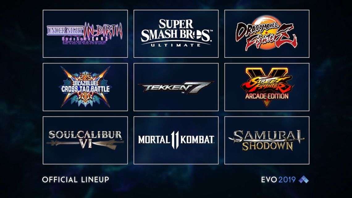 EVO 2019: Anunciada la lista oficial de juegos presentes