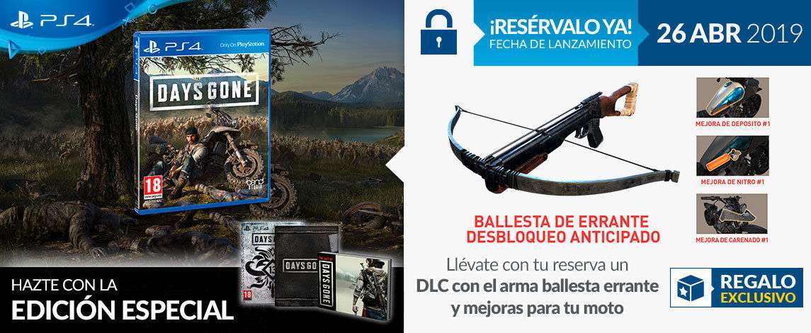 GAME desvela los incentivos de reserva de Days Gone