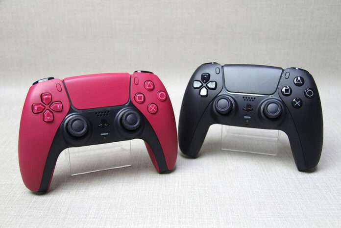 dualsense midnight black y cosmic red