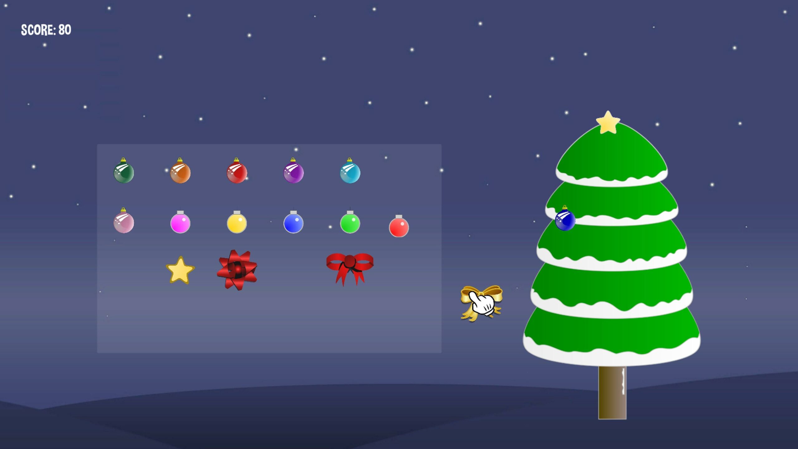 analisis christmas tree decorating simulator