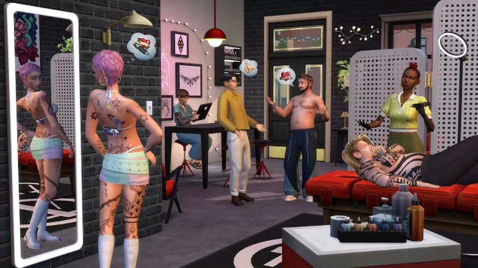 los sims4 ocio y negocio